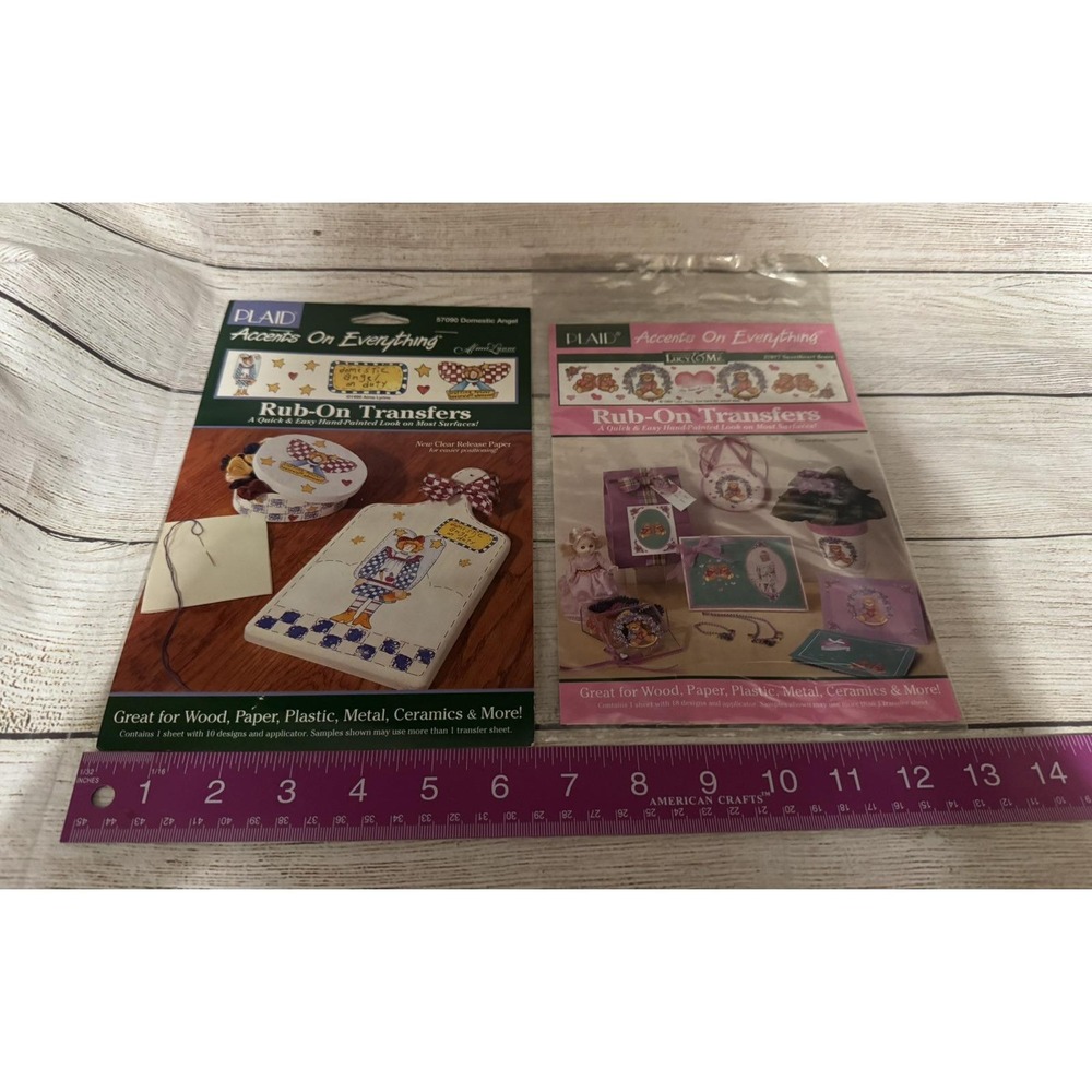 7 Vtg Pkgs NOS Rub-On Transfers Raggedy Ann Suzy's Zoo Lucy Me Cows Country TubE - Picture 6 of 7